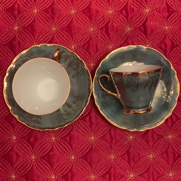unbranded Dining Japanese Porcelain Tea Cups And Saucers Set Of 2
